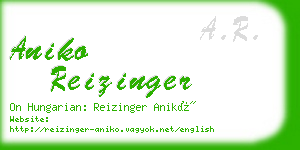 aniko reizinger business card